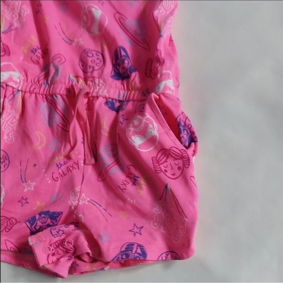 Star Wars X Spotted Zebra Girls Pink Romper Rule The Galaxy Rare Size 3T - Picture 7 of 9